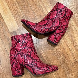 Madden Girl Snakeskin Ankle Boot